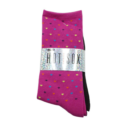 Pink Hearts Socks
