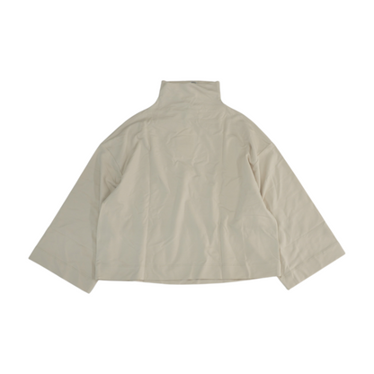 Cream Solid Sweatshirt Pullover