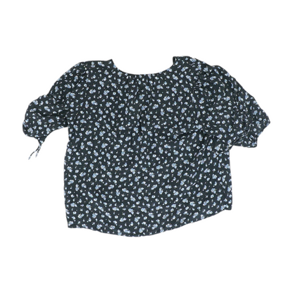 Blue Floral Blouse