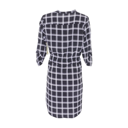 Black Plaid Mini Dress