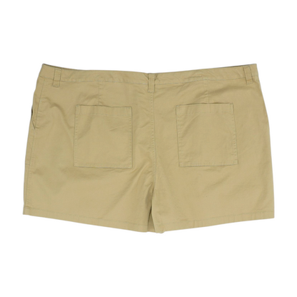 Khaki Plus Solid Chino Shorts