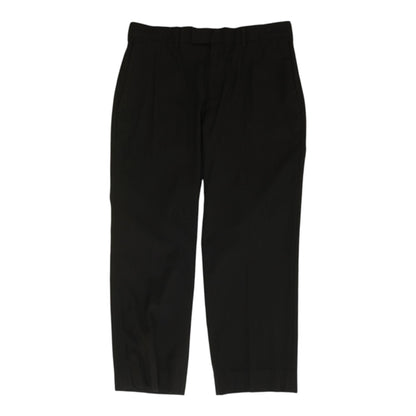 Black Solid Dress Pants