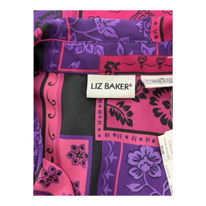 Vintage Magenta Floral Button Down