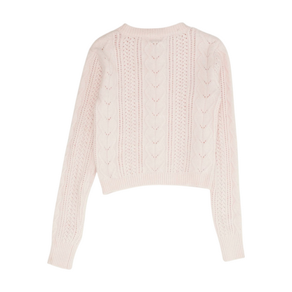 Pink Cardigan Sweater
