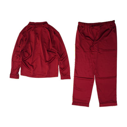 Red Solid Pajama Set