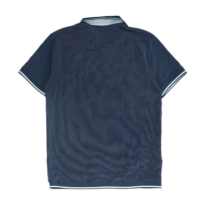 Navy Solid Short Sleeve Polo