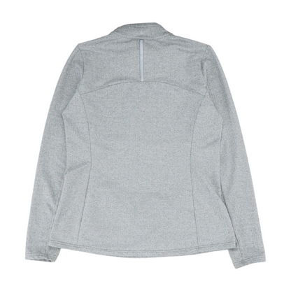 Gray Chevron 1/4 Zip Pullover