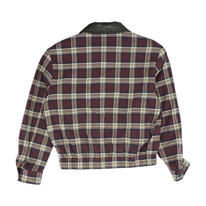 Burgundy Plaid Jacket