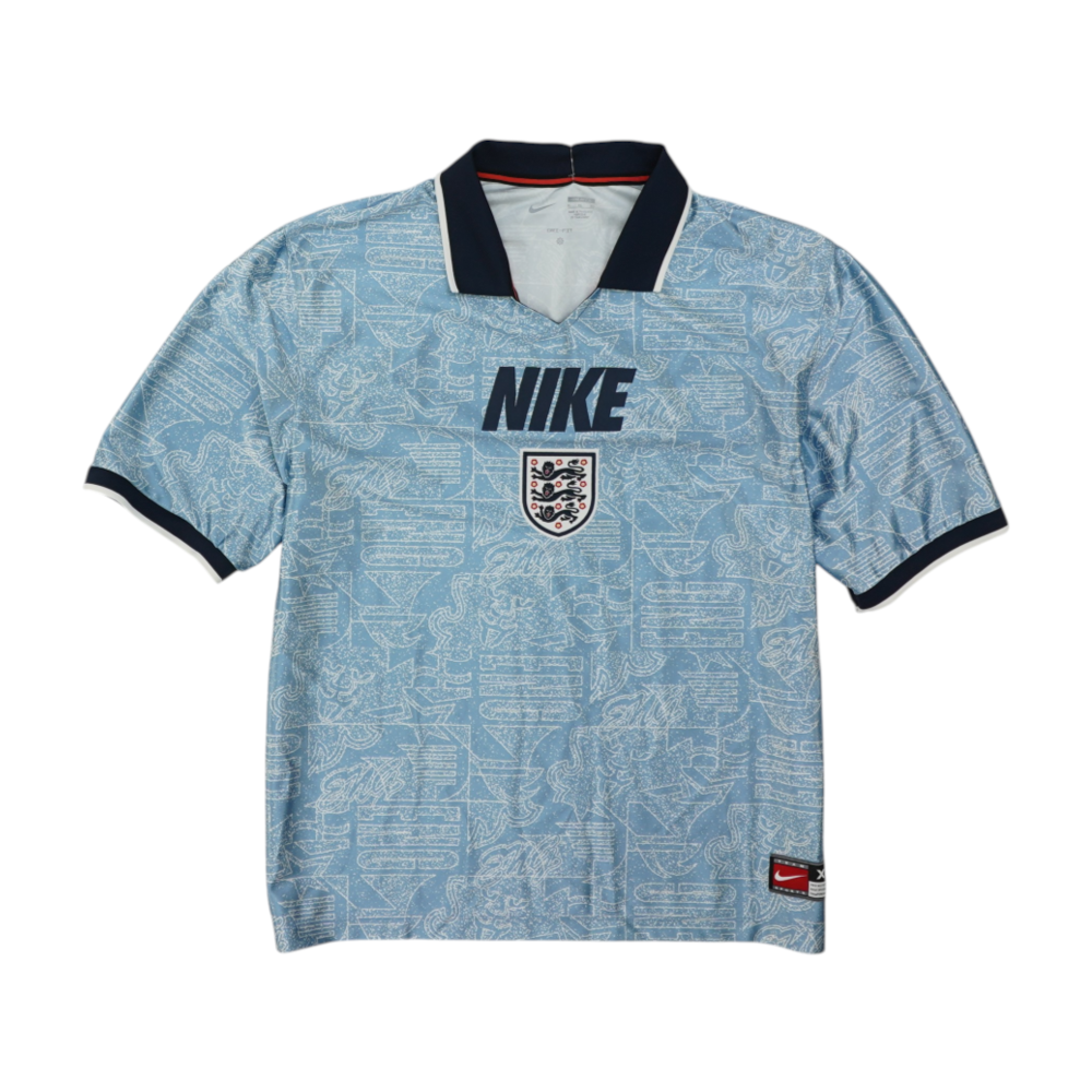 Blue England Print Short Sleeve Polo