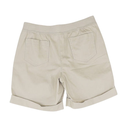 Khaki Solid Shorts