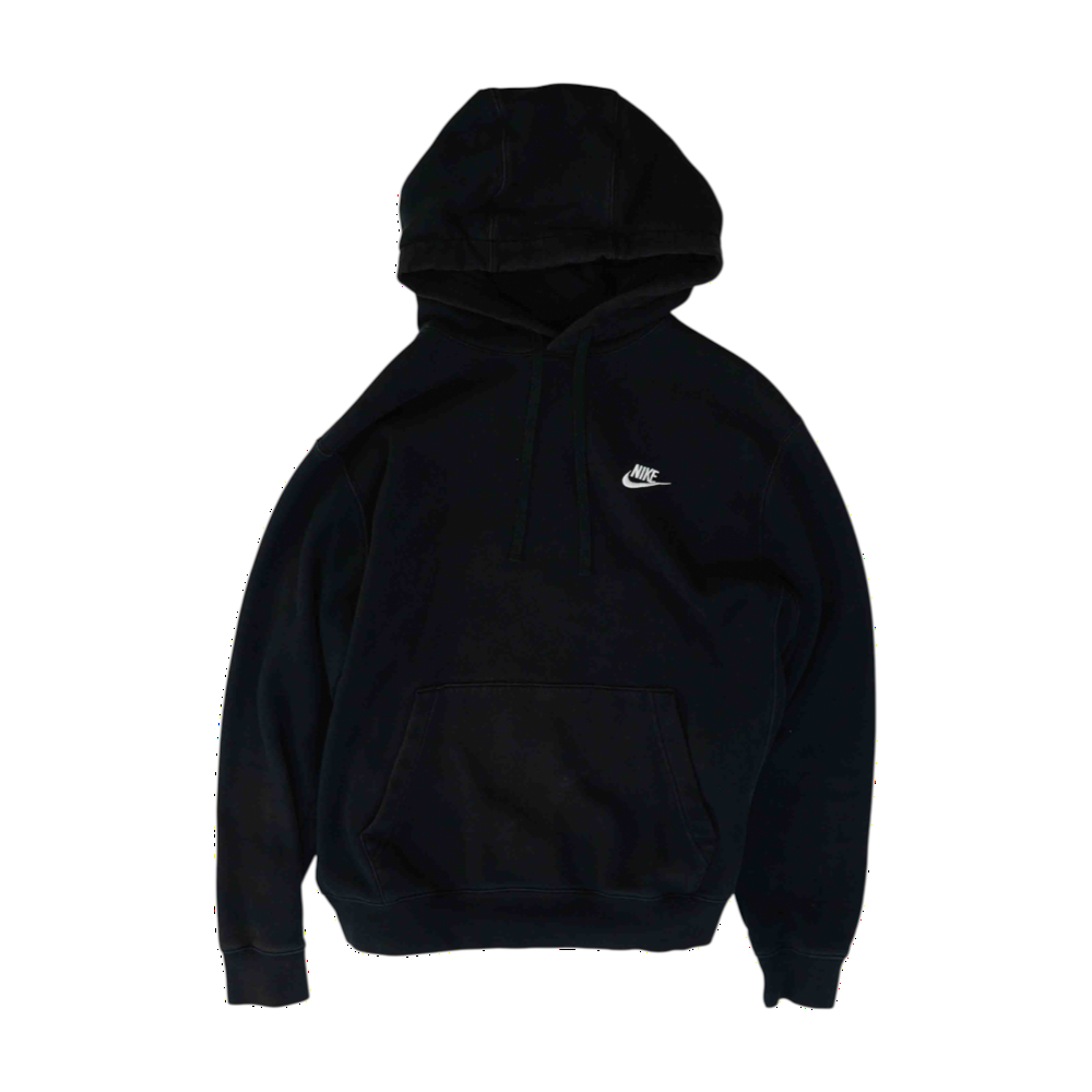 Black Solid Hoodie Pullover