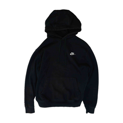 Black Solid Hoodie Pullover