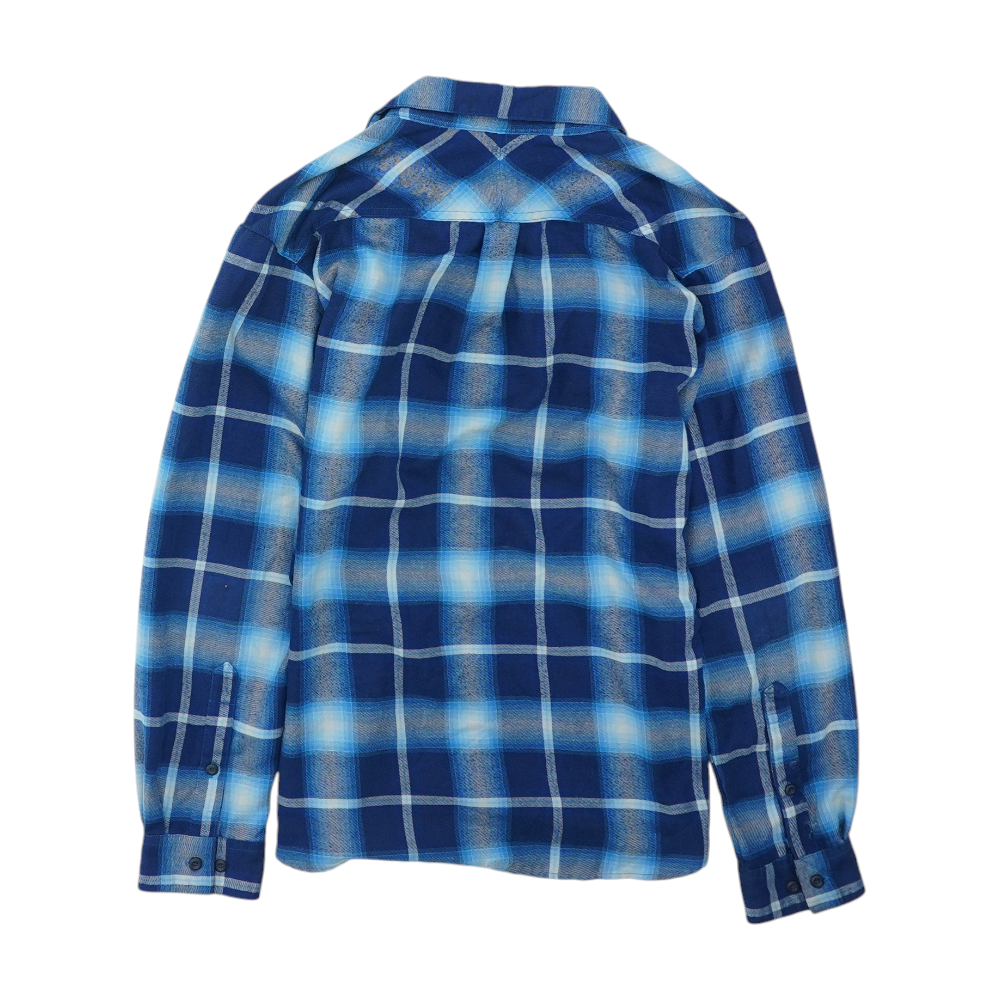 Blue Plaid Flannel Button Down