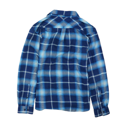 Blue Plaid Flannel Button Down