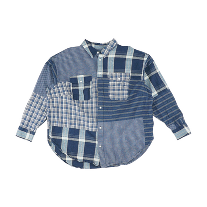 Blue Plaid Flannel Button Down