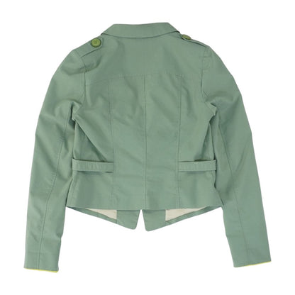Green Solid Blazer