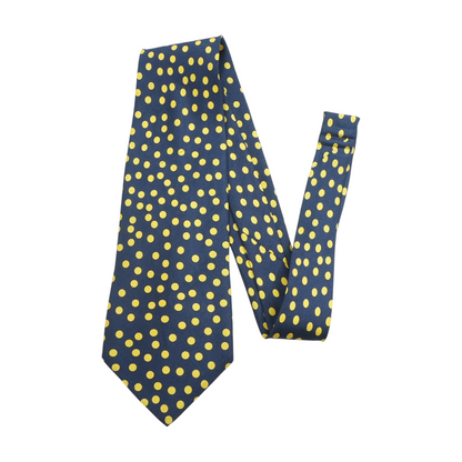 Vintage Navy Polka Dot Neck Tie