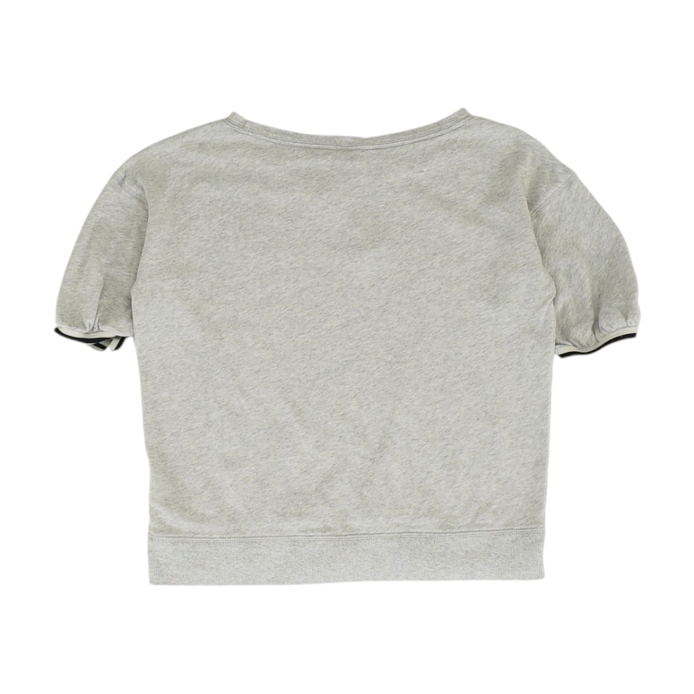 Gray Solid Sweatshirt Pullover