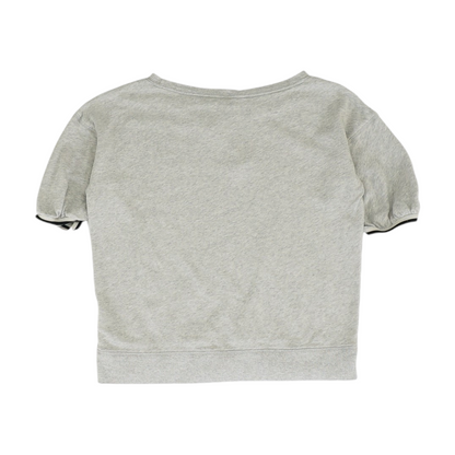 Gray Solid Sweatshirt Pullover