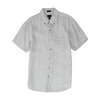White Striped Short Sleeve Button Down