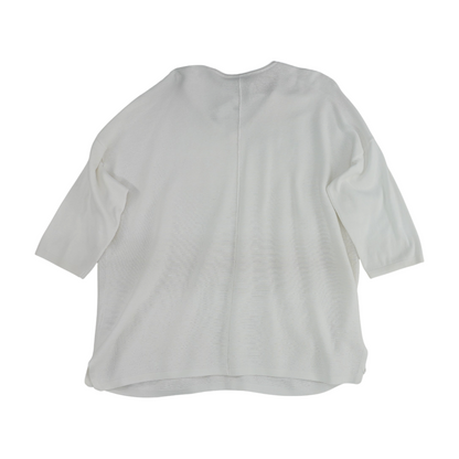 White Plus Pullover Sweater