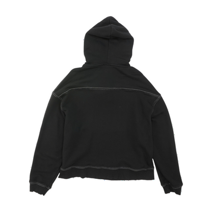 Black Solid Hoodie Pullover