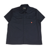 Navy Solid Short Sleeve Button Down