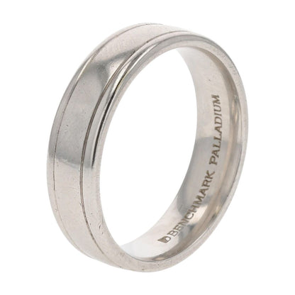 Palladium Comfort Fit Beveled Edge Platinum Band