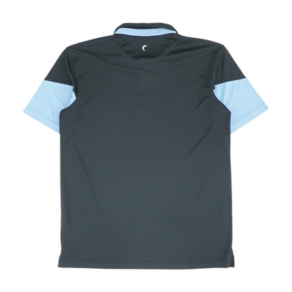 Black Solid Short Sleeve Polo