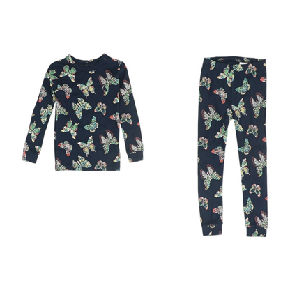 Navy Print Pajama Set