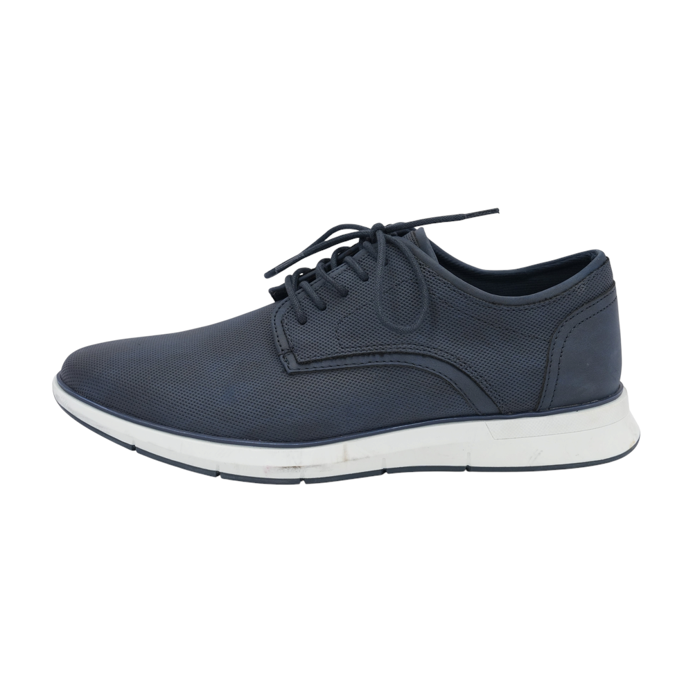 Navy Lace-Up Dress Shoes