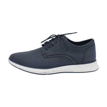 Navy Lace-Up Dress Shoes