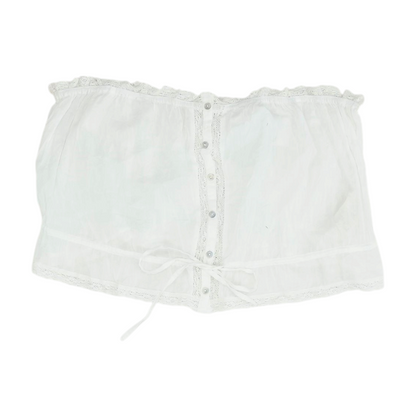 White Cropped Blouse