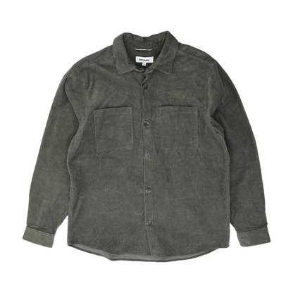 Olive Solid Long Sleeve Button Down