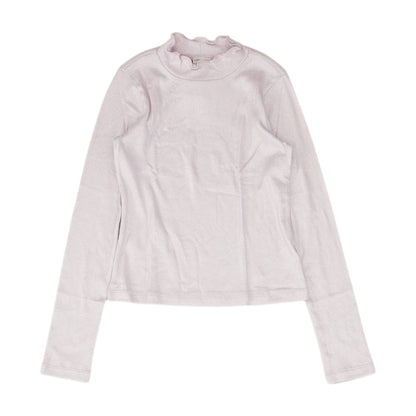 Lavender Solid Knit Top