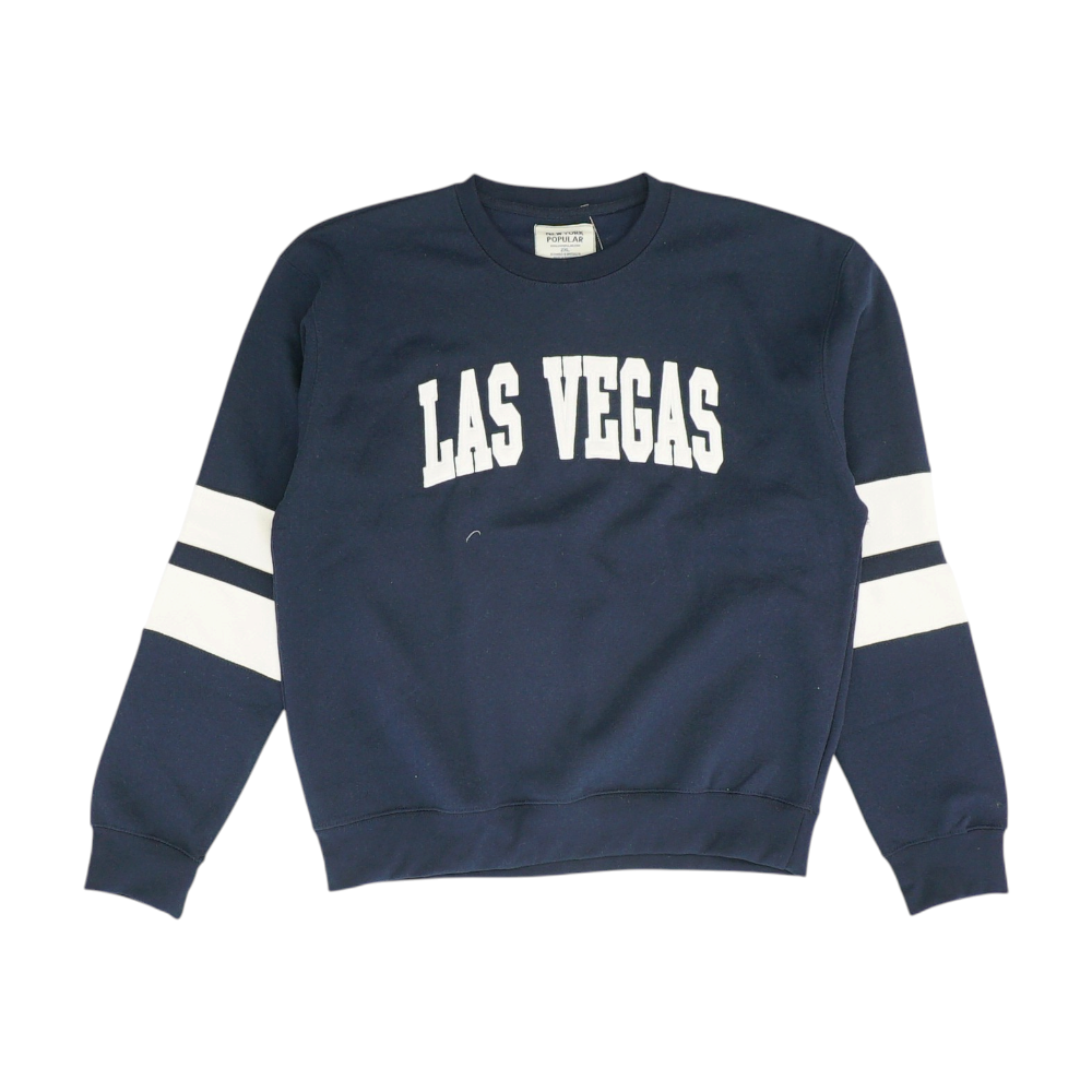Navy Solid Sweatshirt Pullover