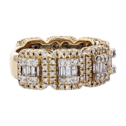 1 1/2 ctw 14K Yellow Gold Diamond Band