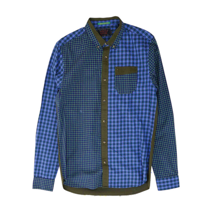 Multi Abstract Long Sleeve Button Down