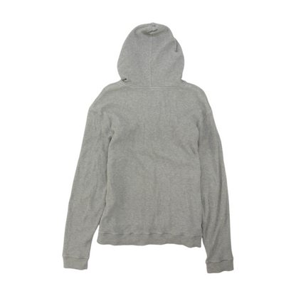 Gray Solid Hoodie Pullover