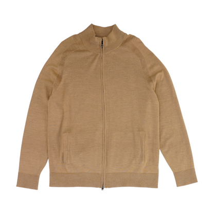 Brown Solid Cardigan Sweater