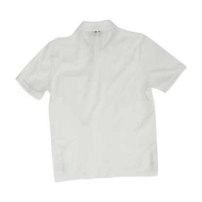 White Solid Short Sleeve Polo