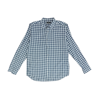 Gray Check Long Sleeve Button Down