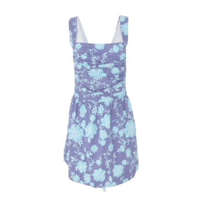 Blue Floral Mini Dress