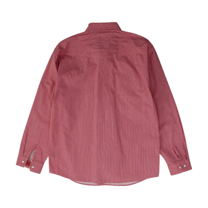 Red Long Sleeve Button Down