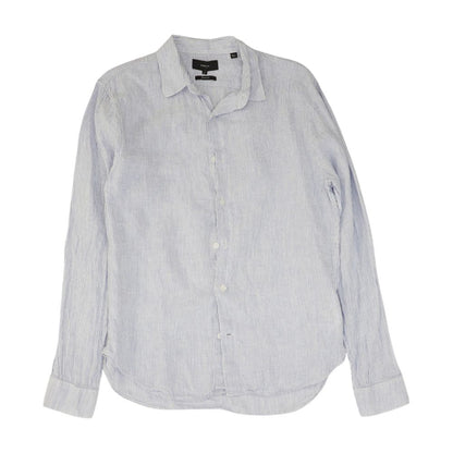 Blue Striped Long Sleeve Button Down