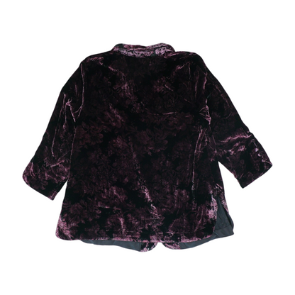 Purple Plus Floral Button Down