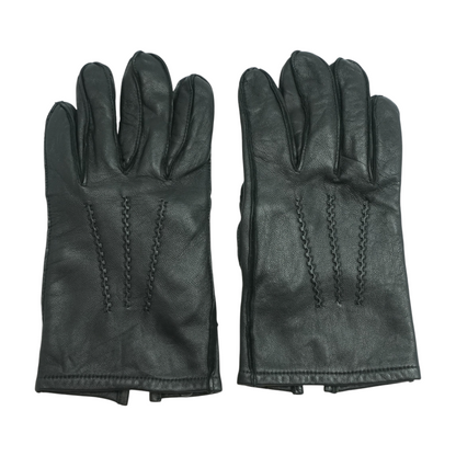 Black Leather Gloves