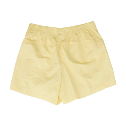 Yellow Solid Active Shorts