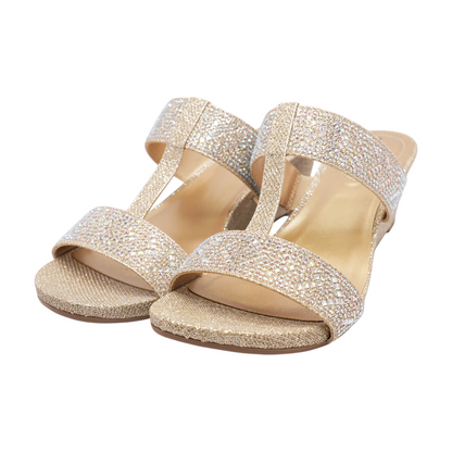 Gold Wedged Sandals