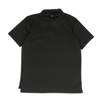 Black Solid Short Sleeve Polo